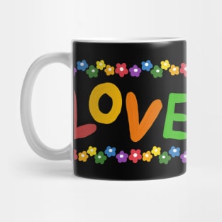 Watercolor flowers with love Mug